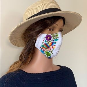 Reusable, Washable hand embroidered Face mask .